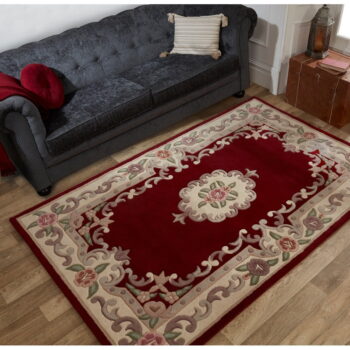 Červený vlnený koberec Flair Rugs Aubusson, 120 × 170 cm - Image 2