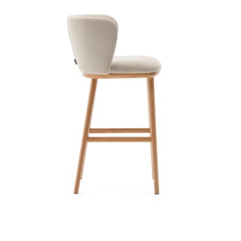 Béžová barová stolička (výška sedadla 65 cm) Ciselia – Kave Home – Obrázok 3