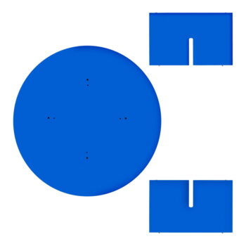 Modrý okrúhly konferenčný stolík ø 100 cm Pausa – Really Nice Things – Obrázok 11