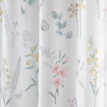 Biela záclona 140x122 cm Emilia Floral – Catherine Lansfield - Image 3