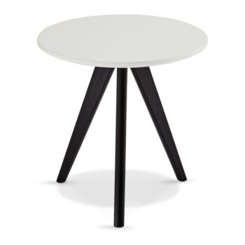 Čierno-biely konferenčný stolík s nohami z dubového dreva Furnhouse Life, Ø 40 cm – Obrázok 6