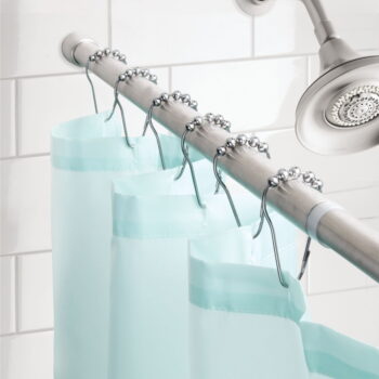 Kovová teleskopická tyč na sprchový záves iDesign Linus, 109 - 190,5 cm - Image 5