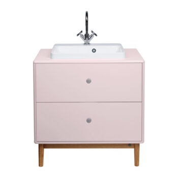 Ružová závesná skrinka s umývadlom bez batérie 80x62 cm Color Bath – Tom Tailor – Obrázok 8