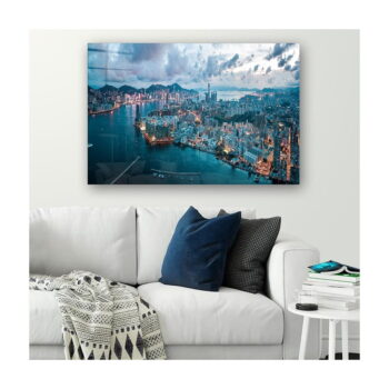 Sklenený obraz 70x50 cm Hongkong - Wallity - Image 2