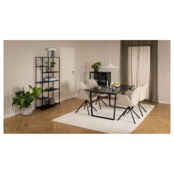 Čierna kovová knižnica 80x165 cm Newcastle – Actona – Obrázok 5