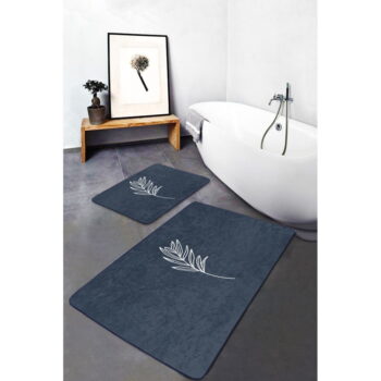 Modré kúpeľňové predložky v súprave 2 ks 60x100 cm – Mila Home - Image 3