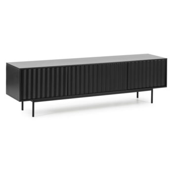 Čierny TV stolík 180x52 cm Sierra – Teulat - Image 4