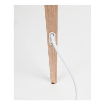 Biela stojacia lampa Zuiver Tripod Wood - Image 6