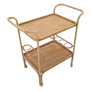 Kovový servírovací stolík na kolieskach 83x46 cm Panama - Mauro Ferretti - Image 5