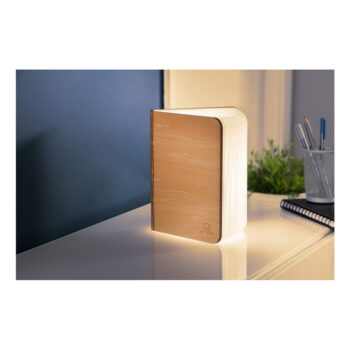 LED stolová lampa v prírodnej farbe s textilným tienidlom (výška  2,5 cm) Booklight – Gingko - Image 6