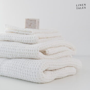 Biele uteráky a osušky v súprave 3 ks Honeycomb - Linen Tales
