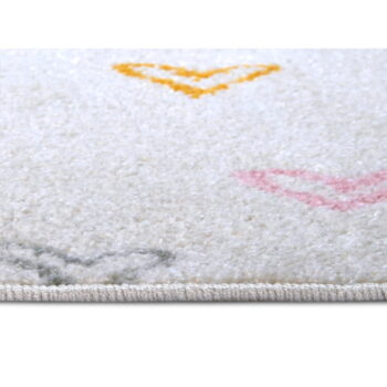 Biely detský koberec 120x170 cm Hearts – Hanse Home – Obrázok 3