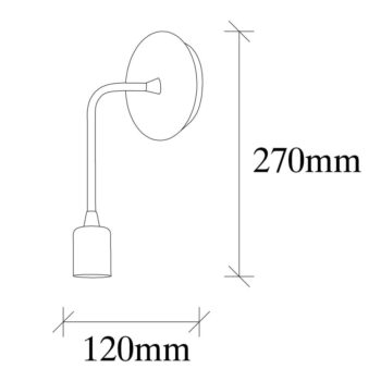 Matne čierne nástenné svietidlo Dartini – Opviq lights - Image 6