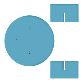 Svetlomodrý okrúhly konferenčný stolík ø 100 cm Pausa – Really Nice Things – Obrázok 5