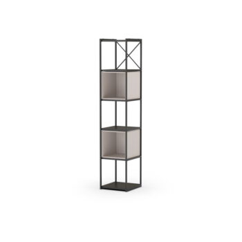 Čierno-krémová knižnica 36x179 cm Anya – Marckeric - Image 2