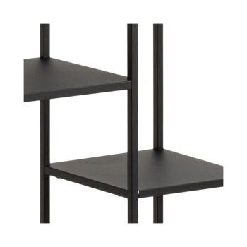 Čierna kovová knižnica 80x165 cm Newcastle – Actona – Obrázok 10