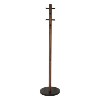 Čierny prírodný vešiak z kaučukového dreva Pillar - Umbra - Image 5