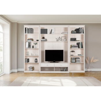 Biela TV zostava z borovicového dreva 288x223 cm Anita – Støraa - Image 3
