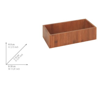 Bambusový úložný box v prírodnej farbe 30x15x8 cm Mera – Wenko - Image 6