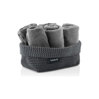 Tmavosivý úložný Košík Blomus Rope, 11,5 x 20 cm - Image 2