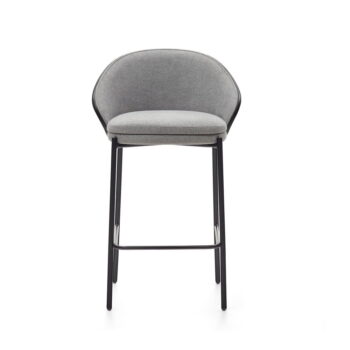 Čierno-sivé barové stoličky v súprave 2 ks (výška sedadla 65 cm) Eamy – Kave Home - Image 6