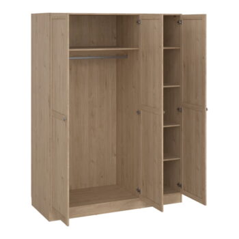 Šatníková skriňa v dekore duba v prírodnej farbe 147x200 cm Billund – Tvilum – Obrázok 3