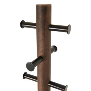 Čierny prírodný vešiak z kaučukového dreva Pillar - Umbra - Image 7