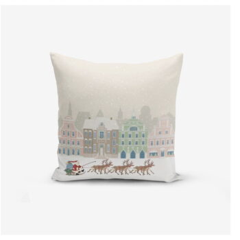 Súprava 4 vianočných obliečok na vankúš a behúň na stôl Minimalist Cushion Covers Holiday Season - Image 5