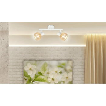 Stropné svietidlo v bielo-prírodnej farbe ø 10 cm Atarri – Candellux Lighting - Image 3