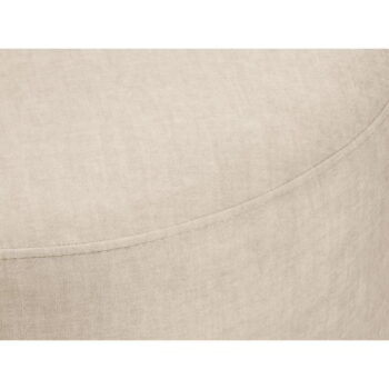 Béžový zamatový puf Mazzini Sofas Debbie, ø 68 cm – Obrázok 3