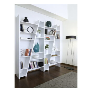 Matná biela knižnica TemaHome Delta – Obrázok 5