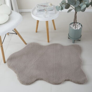Svetlohnedá syntetická kožušina 60x90 cm Caty – Ayyildiz Carpets - Image 2