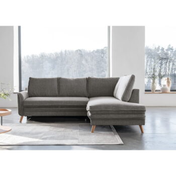 Sivá rozkladacia rohová pohovka (pravý roh) Charming Charlie – Miuform - Image 2