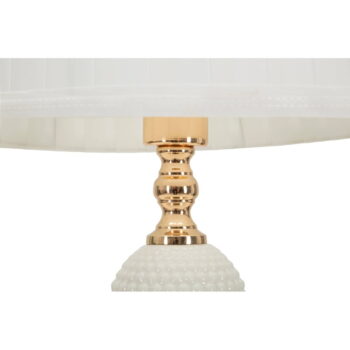 Biela stolová lampa s textilným tienidlom (výška 40 cm) Napoli – Mauro Ferretti - Image 3