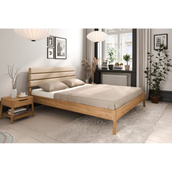 Dvojlôžková posteľ z dubového dreva v prírodnej farbe 160x200 cm Twig – The Beds - Image 6