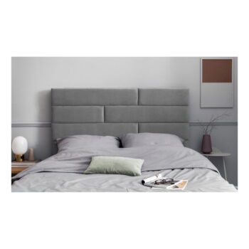 Svetlosivé čalúnené čelo postele 180x120 cm NY - Cosmopolitan Design - Image 3