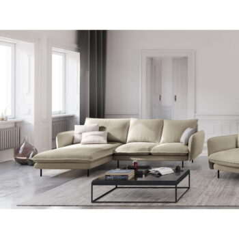 Béžová rohová pohovka Cosmopolitan Design Vienna, ľavý roh - Image 4