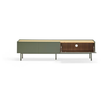 Zelený/v prírodnej farbe TV stolík v dekore duba 180x45 cm Arista – Teulat - Image 6