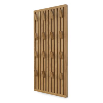Vešiakový panel z dubového dreva v prírodnej farbe 46x100x8 cm Parco – Spinder Design - Image 2