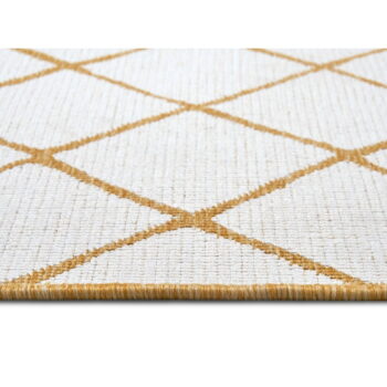 Okrovožlto-biely vonkajší koberec 80x150 cm Malaga – NORTHRUGS - Image 4