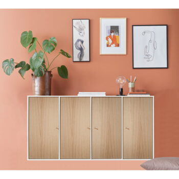 Nástenná komoda v dubovom dekore Hammel Mistral Kubus, 136 x 69 cm – Obrázok 2