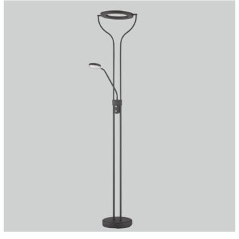 Čierna LED stmievateľná stojacia lampa (výška 180 cm) Davos – Fischer & Honsel - Image 2