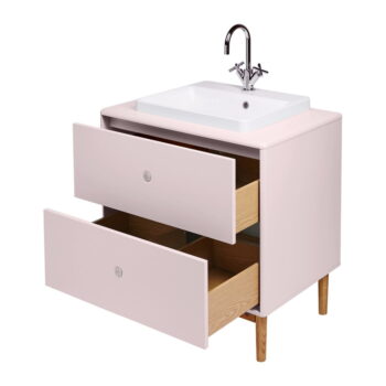 Ružová závesná skrinka s umývadlom bez batérie 80x62 cm Color Bath – Tom Tailor – Obrázok 11