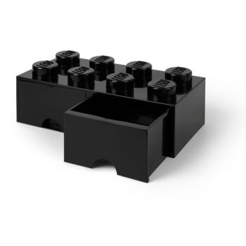 Čierny úložný box s dvoma zásuvkami LEGO® – Obrázok 4