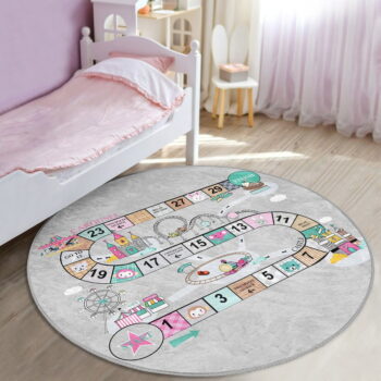 Sivý detský koberec ø 100 cm Comfort – Mila Home - Image 4
