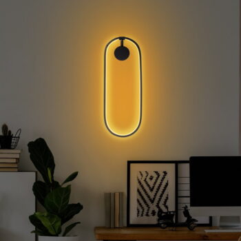 Čierne LED nástenné svietidlo Can – Opviq lights - Image 4
