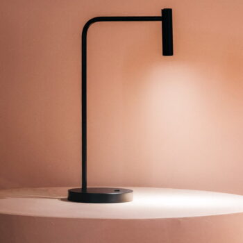 Čierna stolová lampa SULION Alexia, výška 50,3 cm - Image 2