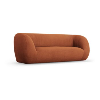Oranžová pohovka z textílie buklé 210 cm Essen – Cosmopolitan Design - Image 2
