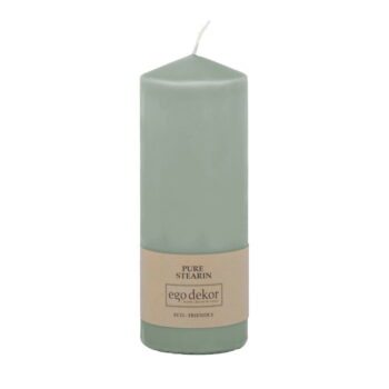 Tyrkysovomodrá sviečka Eco candles by Ego dekor Top, doba horenia 50 h