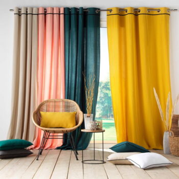 Modrý záves 135x240 cm Linette – douceur d'intérieur - Image 5